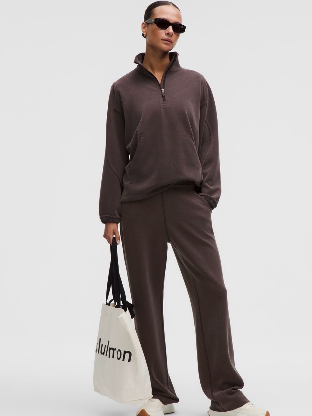 NWT Lululemon Softstream Long Half Zip Sequoia - Picture 2 of 9